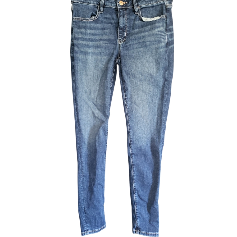 American Eagle Light Wash Skinny Jeggings Blue sz 6